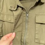 1 Sunset Lane Army Green Full Zip Utility Style Jacket Womens M Size M Photo 3