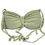 Aerie Ruched Bandeau Bikini Top in Dried Sage XXS NWT Photo 1