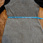 Calvin Klein Women's Dress Sweater Dress Houndstooth Black & White Zip Back Photo 8