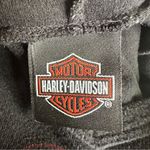 Harley Davidson Black Red Spellout Hoodie Shirt Medium Photo 6