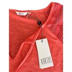 Kaktus Plus Solid 3/4 Sleeve With Mesh Sleeves Coral size L Orange Size L Photo 8