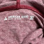 NWOT American Giant Lightweight Full Zip Hoodie XL Bonfire Red Heather Casual Photo 5