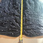 Talbots Outlet Black Light weight Quilted Polka Dot Vest SP Fall Layer Cozy Photo 4