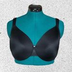 Cacique Black Satin Full Coverage Underwire 40DDD Bra Photo 0