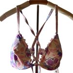 Shade & Shore  Women's Floral Print Underwire Bikini Top - Size 34C - NWT Photo 0