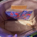 Consuela Chica Classic Tote Tia black floral embroidered patent leather carry-on Photo 1