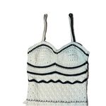 Olive & Oak Cream and Black Boho Crotchet Maxi Dress Lined XS Photo 5