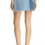 Sunset + Spring Womens Blue Patched Destroyed Casual Mini Skirt XS Photo 1