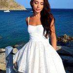 ZARA mini dress Crochet Embroidered openwork boho sundress summer Photo 0