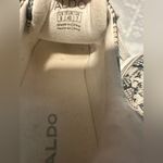 ALDO  Black and Cream Snakeskin Sneakers Photo 3