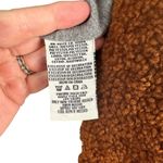 Anthropologie MARRAKECH Sz S Women's Brown Fuzzy Sherpa Moto Jacket Photo 7