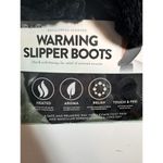 Brand New Brookstone Theraspa Women's OSFA Black Warming Foot Pain Boots Slipper Size 10 Photo 4