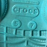 Crocs teal  size 7 W 5 M Photo 2