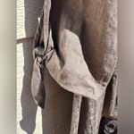 Garnet Hill  Organic Cotton Jacquard Tie‎ Sleeve Dobby Dress NWOT Size 6 Photo 4