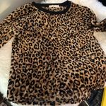 Faded Glory  fuzzy leopard sweatshirt Photo 8
