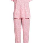 secret treasures Womens 3 Piece Pajama Set and Cosmetic Bag Size Small 4-6 New Photo 0