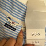 Vineyard Vines Shirt Womens Small Striped Blue White Terry The Shep Pullover Photo 2