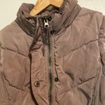 Green Tea Puffy Fleece Lined Vest Tan Photo 1