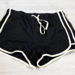 Topshop Double Stripe Runner Shorts Size 6 Black White NWT Photo 1