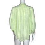 Anthropologie Maeve Shirt Womens Small Green Button Up Blouse Preppy Bohemian Photo 2