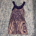 Free People  Paisley Crochet Beaded Sateen Shift Dress Women Sz 2 Photo 5