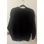 Knitworks ‎ Vintage Happy Snowman Christmas Sweater Women's Medium Black Photo 1