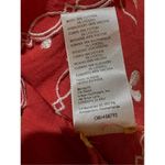 Free People Wild One Crop Top button up sz S bright coral Photo 11