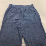 Old Navy Blue Chambray Linen Blend Wide Leg Lounge Pant S Photo 7