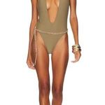 Revolve YEVRAH Positano V Neck One Piece Photo 0