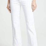 3x1 Anthropologie  Joni White Stitched High Rise Straight Leg Jeans Size 26 Photo 0