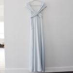 LPA / Revolve Shirred Cross Front Gown in Powder Blue Photo 13
