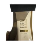 Gucci  Brown Leather Interlocking G
Zumi Logo Square Toe Block Heel
Loafers NEW Photo 6