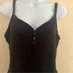 No Boundaries  Black Ribbed Bodysuit Spaghetti Strap Top Photo 2