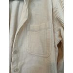 L.L. Bean Ivory/Cream Corduroy full button women’s shirt / Shacket, Size M Size M Photo 3