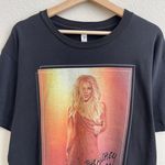 Britney Spears Black Orange Yellow Portrait Short Sleeve Graphic Band Tee Photo 1