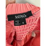 XOXO  Strapless Dress 6 Pink Rosette Floral Sweetheart Prom Cocktail Party Y2K Photo 2