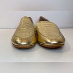 FitFlop Flitflop NWT Women’s Lena Croco Vintage Gold Leather Loafers Size 11 Photo 5