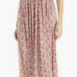 Max Studio 💕 Print Fit & Flare Maxi Dress Claret/Cream Paisley Harmony Large NWT Photo 0