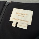 Kate Spade  Black Dress Bow Neck Cap Sleeves Knee Length Size 12 *No Belt Photo 7