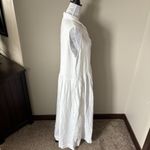 Frank & Eileen  Linen Daphne Dress Size XLARGE White Sleeveless Midi Pockets Photo 3