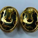 Gold Tone Spiral Rope Dome Oval Shape Clip Photo 13