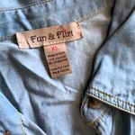 Fun & Flirt NWOT Button Up Jean Dress  Photo 3