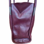 Neiman Marcus Purse Burgundy Faux Leather Tote Maroon Shoulder Bag Photo 4