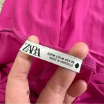 ZARA Women’s Draped Neckline Midi Dress Sleeveless Blogger Favorite in Fuchsia M Photo 12