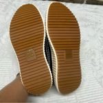 DV Dolce Vita Sneaker Lace Up Shoes White Blue Woven Elevated On the Go NEW 8.5 Photo 4