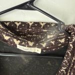 Hazel Brown Patterned Long Sleeve Cowl Neck Knit Dress Fair Isle Print Small S Photo 4