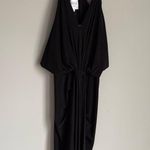 MISA Los Angeles NEW  Domino Draped Mini Dress in Black XS Photo 3