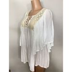 l*space New. L* white and cream lace coverup. S/XS. Retails $149 Photo 4