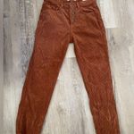 PacSun Corduroy Pants Womens 26 Brown Cognac Mom Jean Vintage Icon High Rise Photo 0