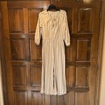 Madewell  Striped Cyprus Gold Striped Jumpsuit Wide Leg Cropped Size Small Photo 1
